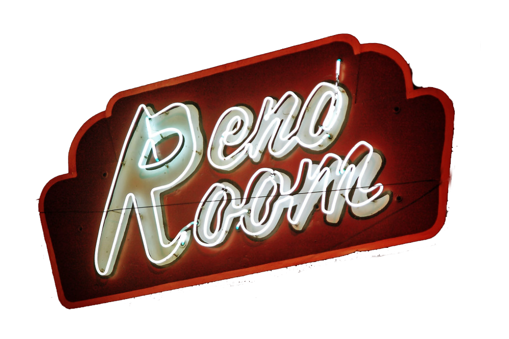 reno room sign logo